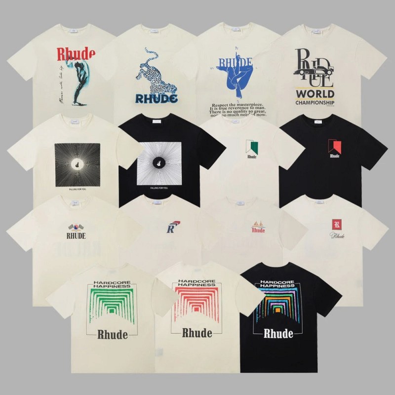 Rhude Multicolor T-Shirt Collection Review: Five Colourways, One Loupe, and a Print Edge That Held
